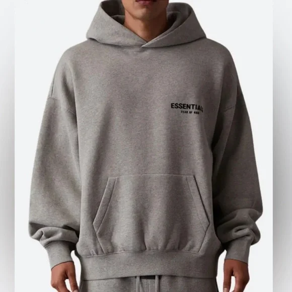 BRAND NEW Fear of God Essentials Dark Oatmeal Hoodie Sweatshirt XS XSmall - Picture 3 of 15